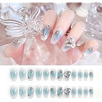 Amazon | HAPVITAL 24枚入り ネイルチップ ァーで魅せる春夏の